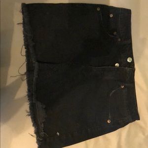 American Eagle Black jean skirt
